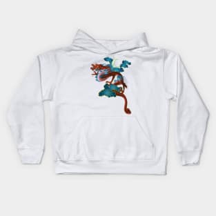 Dragon in the night sky Kids Hoodie